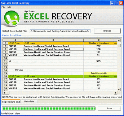 Free Excel Repair Software